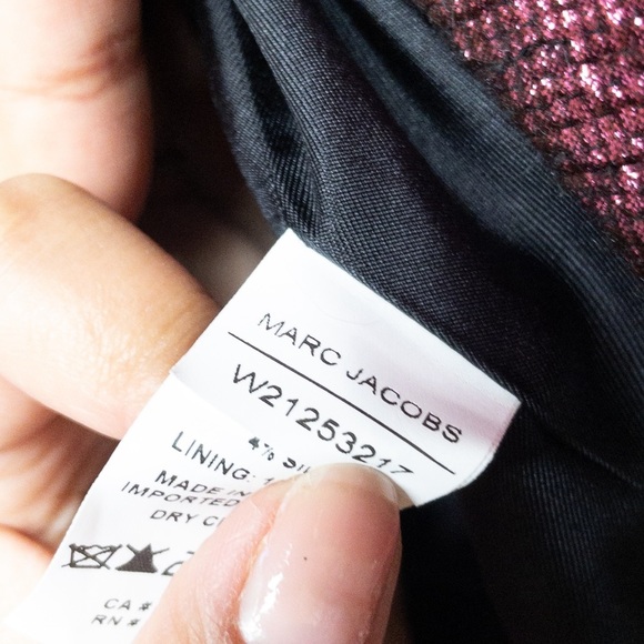 MARC JACOBS Metallic Pink Boucle Silk Wool Jacket - Picture 8 of 10